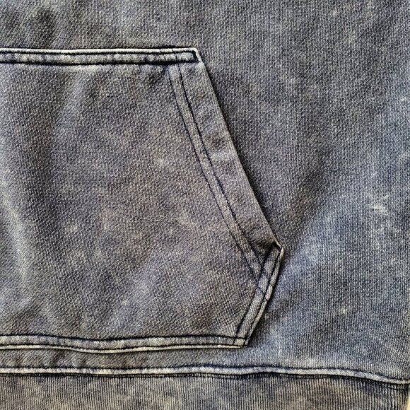 NWT GAP Teen Boys Pullover Hoodie in Dark Gray Mineral Wash Super Soft size L 10 - Picture 8 of 15